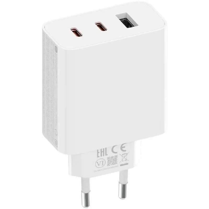 Сетевое зарядное устройство Xiaomi 67W GaN Charger 2C1A, Белый (BHR7493EU) Сетевое зарядное устройство Xiaomi 67W GaN Charger 2C1A, Белый (BHR7493EU)