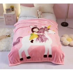 Детское плед-покрывало Arya SHA-00005988, 150x210 см, шелк/бамбук, разноцветное