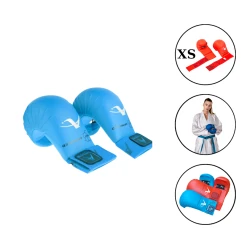 Перчатки для каратэ Aravaza 2349, XS, голубые