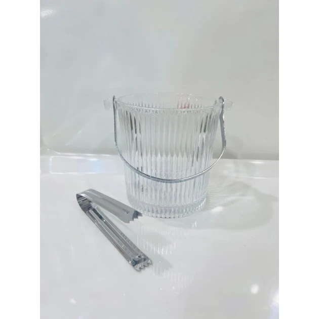 Şüşə 1l tutumlu buz vedrəsi Şüşə 1l tutumlu buz vedrəsi