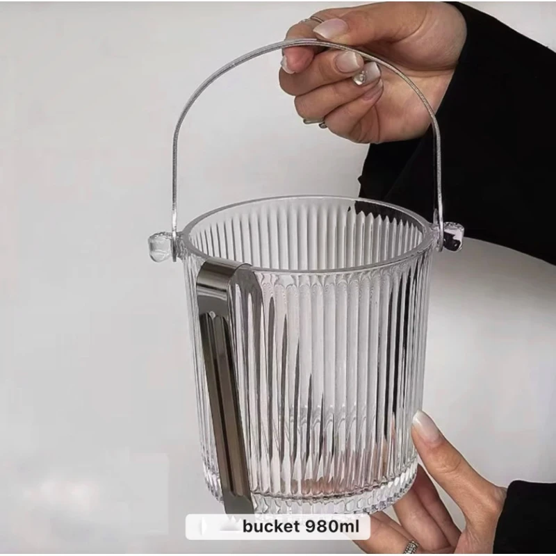 Şüşə 1l tutumlu buz vedrəsi Şüşə 1l tutumlu buz vedrəsi