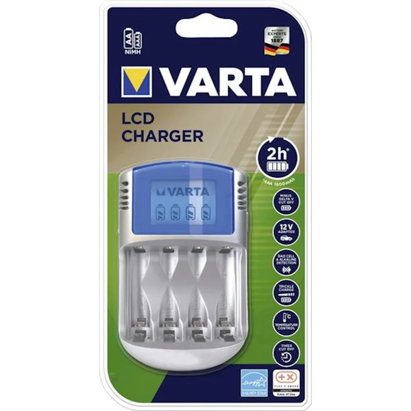Зарядное устройство для батареек Varta LCD Charger с индикатором Зарядное устройство для батареек Varta LCD Charger с индикатором