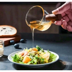 Соусник MH74073, cтекло/бамбук, прозрачный, 100 мл Соусник MH74073, cтекло/бамбук, прозрачный, 100 мл