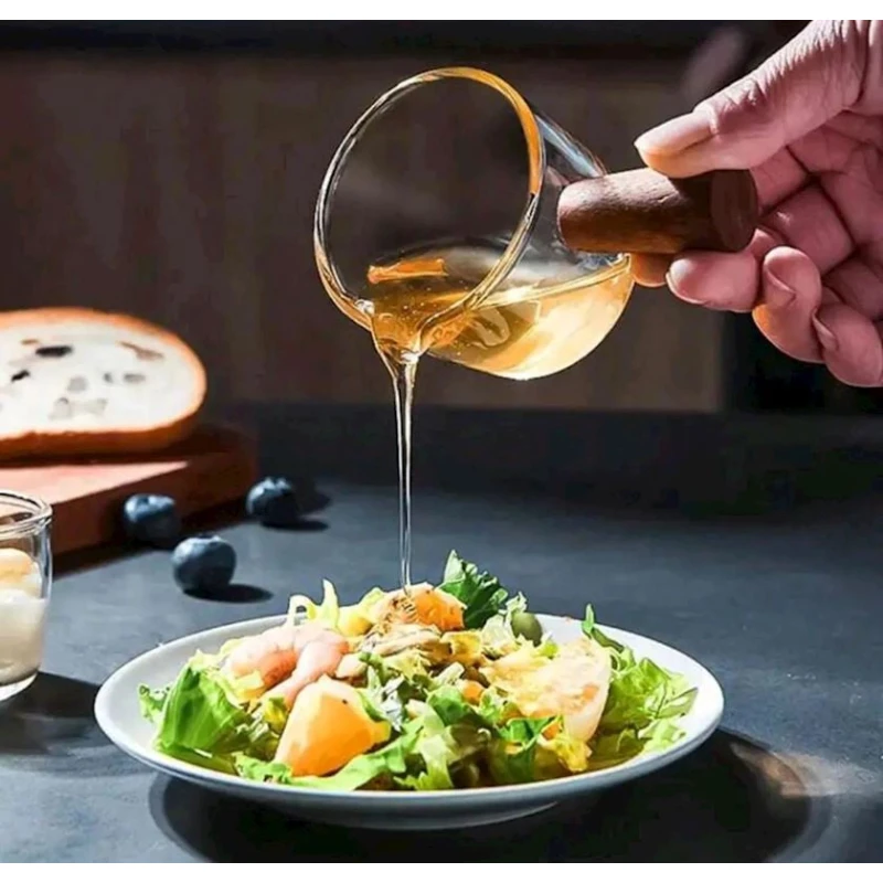 Соусник MH74073, cтекло/бамбук, прозрачный, 100 мл Соусник MH74073, cтекло/бамбук, прозрачный, 100 мл