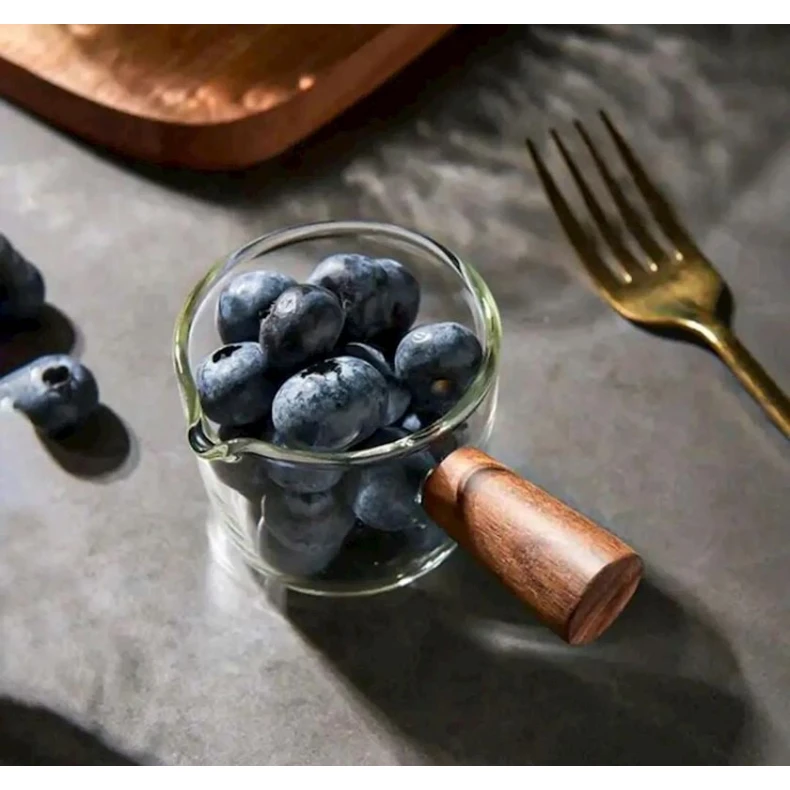 Соусник MH74073, cтекло/бамбук, прозрачный, 100 мл Соусник MH74073, cтекло/бамбук, прозрачный, 100 мл