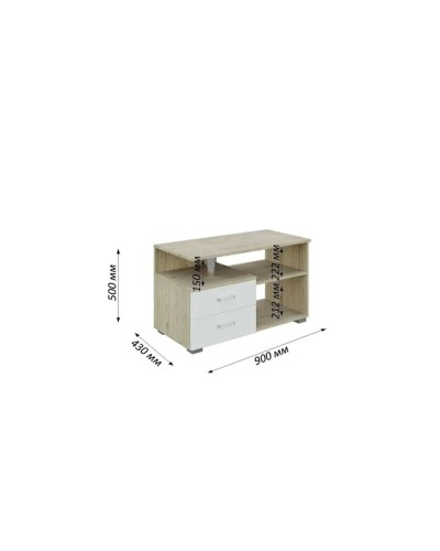 TV üçün tumba 3563_LETNEWBoxLegWhSon, LDSP, rəngbərəng, 50x43x90 sm