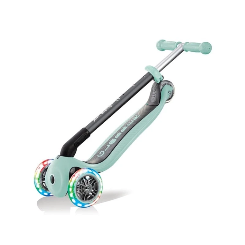 Самокат Globber Primo Foldable Fantasy Lights, детский, от 3 до 6 лет, максимальный вес 50 кг, голубой Самокат Globber Primo Foldable Fantasy Lights, детский, от 3 до 6 лет, максимальный вес 50 кг, голубой
