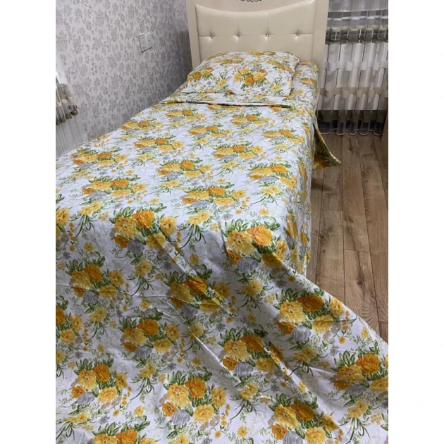 Комплект постельного белья MiraNova CTS-721, пододеяльник 160х220 см, простыня 160х220 см, наволочка 50х70 см, односпальный, разноцветный