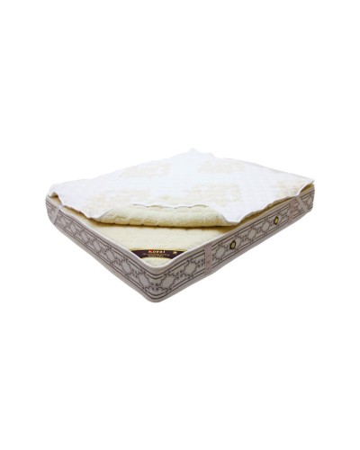 Qoruyucu döşək üzü Royal Home Tekstil Lama, 160x200 sm, dörd tərəfdən rezin, ağ