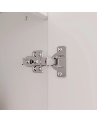 Şkaf Art Mebel Art-60-17, LDSP, ağ, 50x60x210 sm