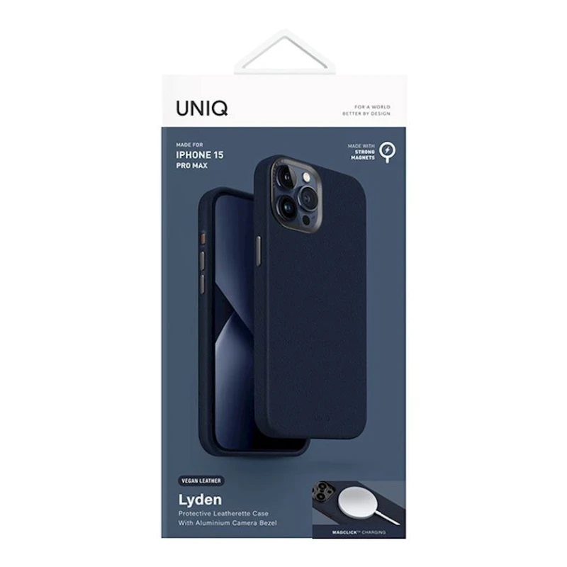 Чехол Uniq Lyden MagSafe для iPhone 15 Pro Max 6.7 Navy Blue Чехол Uniq Lyden MagSafe для iPhone 15 Pro Max 6.7 Navy Blue