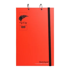 Скетчбук Проф-Пресс Fly Away, A4, красный, 16 листов