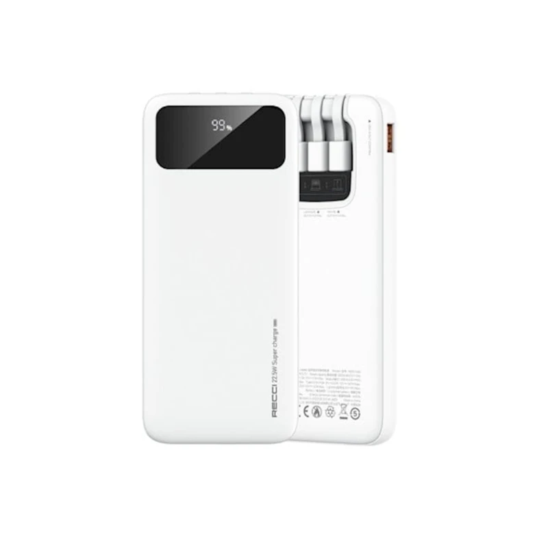 Внешний аккумулятор Recci Nature 5 Out RPB-N45 22.5W 10000 mAh White