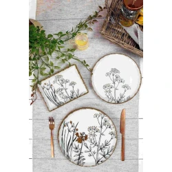 Набор для завтрака Porland Elaine 04PPO000055, 18 предметов, на 6 персон, фарфор, разноцветный