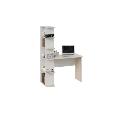 Yazı masası 3563_M3StolPenWhson, ağ/qəhvəyi, 110x53.4x159 sm