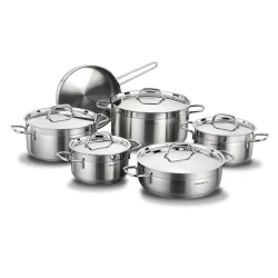Набор кастрюль Korkmaz A1610, 11 предметов, серебристый