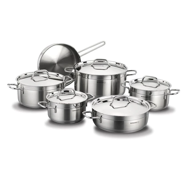 Набор кастрюль Korkmaz A1610, 11 предметов, серебристый Набор кастрюль Korkmaz A1610, 11 предметов, серебристый