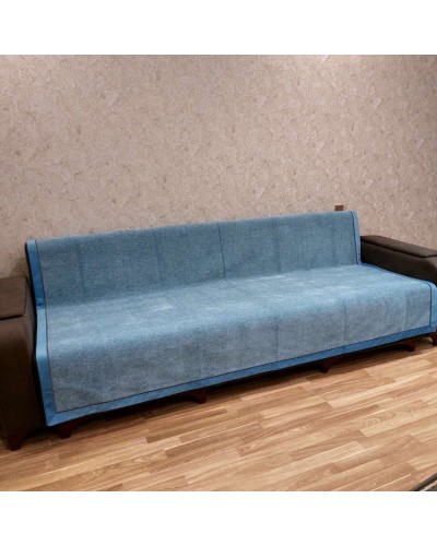 Örtük MiraNova FS-147, kətan, mavi, 175x240 sm