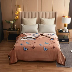 Örtük ET-1250, 160x230 sm, bir yarım, ipək/bambuk, rəngbərəng