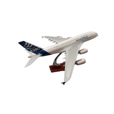 Dekorativ təyyarə modeli Aırbus A380, ağ, 47x44x20 sm