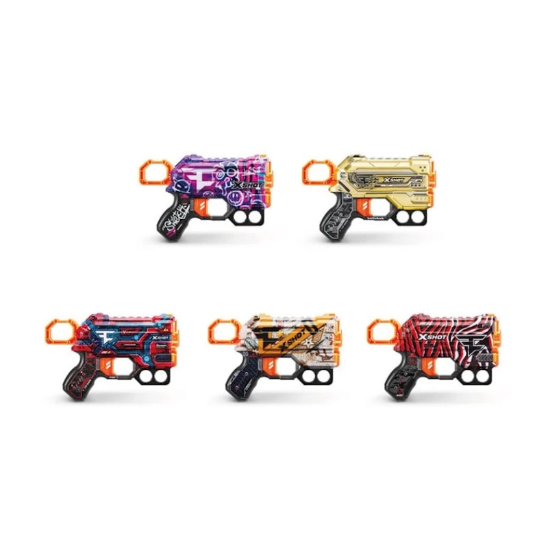 Бластер Zuru X-Shot Skins Series 1 Menace Faze Blind Bag, 4 дротика, 8+, товар в ассортименте Бластер Zuru X-Shot Skins Series 1 Menace Faze Blind Bag, 4 дротика, 8+, товар в ассортименте