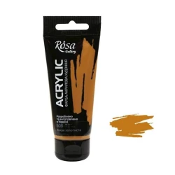 Акриловая краска художественная Rosa Gallery 608, охра золотистая, 60 мл