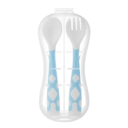 Набор ложка и вилка Roxy Kids RFD-002-B, гибкий, голубой Набор ложка и вилка Roxy Kids RFD-002-B, гибкий, голубой