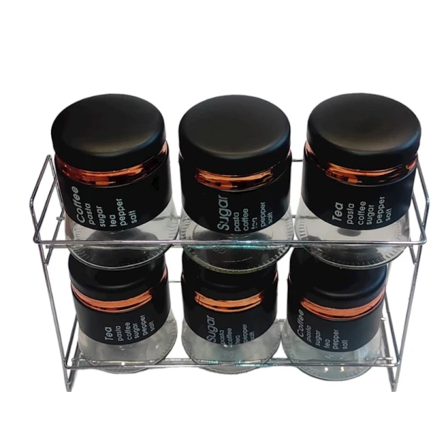 Saxlama dəsti JY5433-2 HSJB, 7 parça, qara, 350 ml