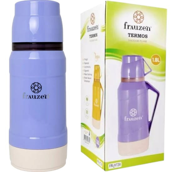 Термос Frauzen 9715, пластик, фиолетовый, 1800 мл Термос Frauzen 9715, пластик, фиолетовый, 1800 мл