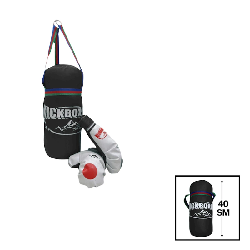 Боксерская груша и перчатки Kickboxing, черный Боксерская груша и перчатки Kickboxing, черный