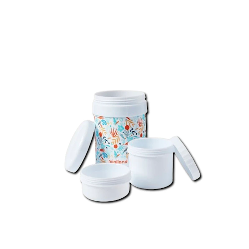Набор контейнеров и термоса для еды Miniland Mediterranean 89349, нержавеющая сталь/пластик, разноцветный, 200 мл/350 мл/700 мл Набор контейнеров и термоса для еды Miniland Mediterranean 89349, нержавеющая сталь/пластик, разноцветный, 200 мл/350 мл/700 мл