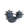 Набор кастрюль Z.H ZGH_00588, гранит, серый, 20/24/28/32 см Набор кастрюль Z.H ZGH_00588, гранит, серый, 20/24/28/32 см