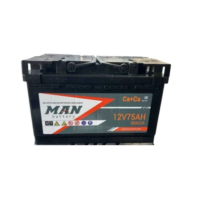 Автомобильный аккумулятор MAN 75Ah 650A R+ Автомобильный аккумулятор MAN 75Ah 650A R+