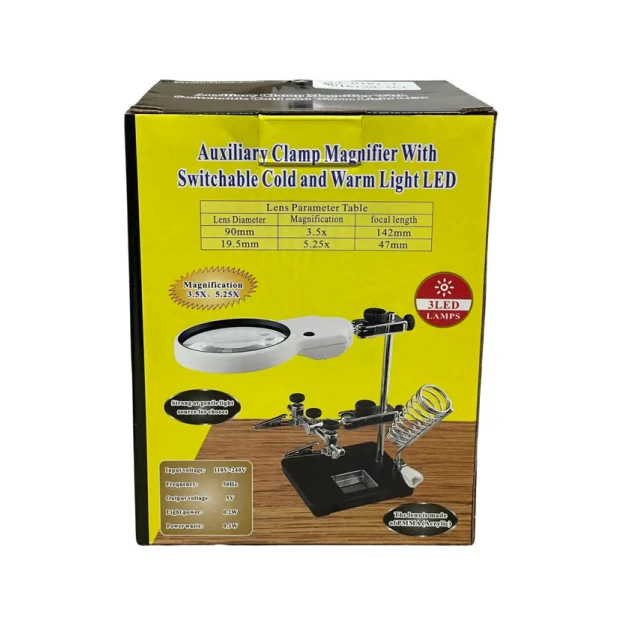 Лупа с держателем и подсветкой Magnifier MG16129-AC1 Лупа с держателем и подсветкой Magnifier MG16129-AC1
