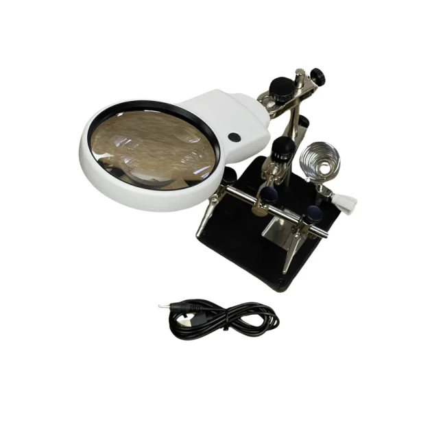 Лупа с держателем и подсветкой Magnifier MG16129-AC1 Лупа с держателем и подсветкой Magnifier MG16129-AC1