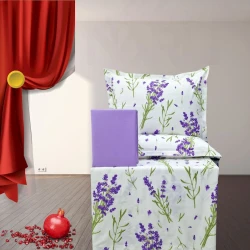 Yataq dəsti Narlı 001145, yorğan üzü 200x220 sm, mələfə 240x260 sm, yastıq üzü 50х70 sm (2 əd), ikinəfərlik, pambıq, rəngbərəng