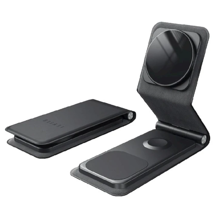 Беспроводное зарядное устройство Levelo Arch Trio MagSafe Wireless Qi (LV31WSSBK) Black