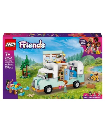 Konstruktor LEGO Friends Friendship Camper Van Adventure 42663, 778 parça, 7 yaşdan