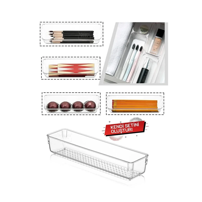 Orqanayzer Soft Chef scp-15, 30х7.5х5.5 sm, plastik, şəffaf Orqanayzer Soft Chef scp-15, 30х7.5х5.5 sm, plastik, şəffaf