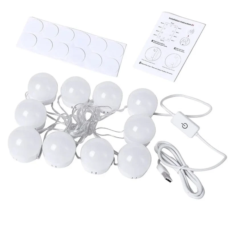 Комплект светодиодных ламп для зеркала, 10 Вт, 10 шт Комплект светодиодных ламп для зеркала, 10 Вт, 10 шт