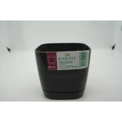 Горшок Karasu Kaktus KRS400, пластик, 250 мл
