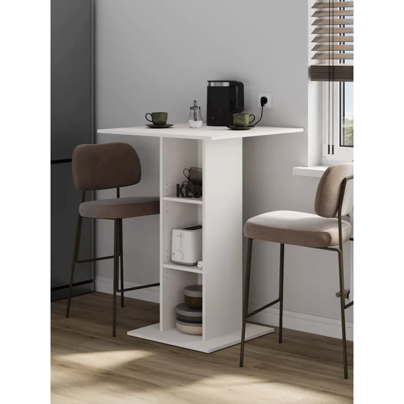 Bar dayağı, 70x70x109 sm, LDSP, ağ Bar dayağı, 70x70x109 sm, LDSP, ağ