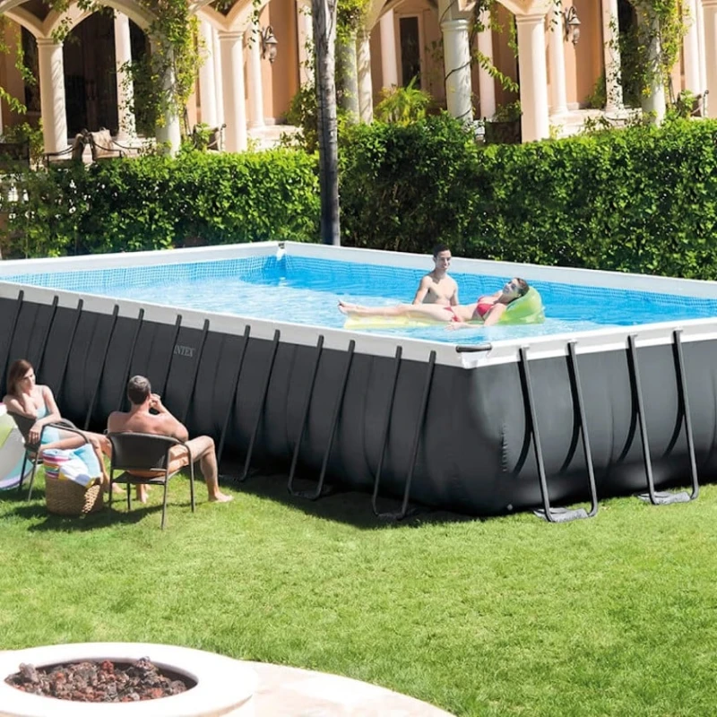 Каркасный бассейн İntex Rectangular Frame H26374NP, черный, 975x488x132 см, 54368 л