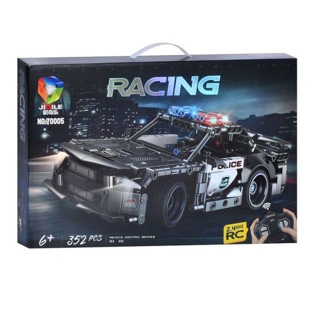 Konstruktor NO.70005 Racing Polis maşını pult ilə, 352 hissə, 6+ yaş