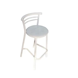 Барный стул EFM-0157, 70х38 см, нержавеющая сталь, белый Барный стул EFM-0157, 70х38 см, нержавеющая сталь, белый