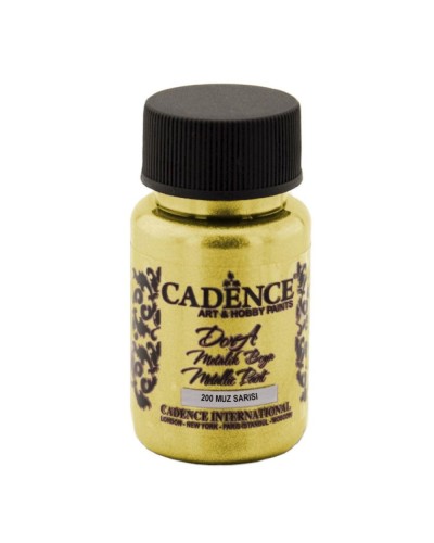 Akril boya-metallik Cadence Dora Metallic Paint 200 Banana Yellow 50 ml