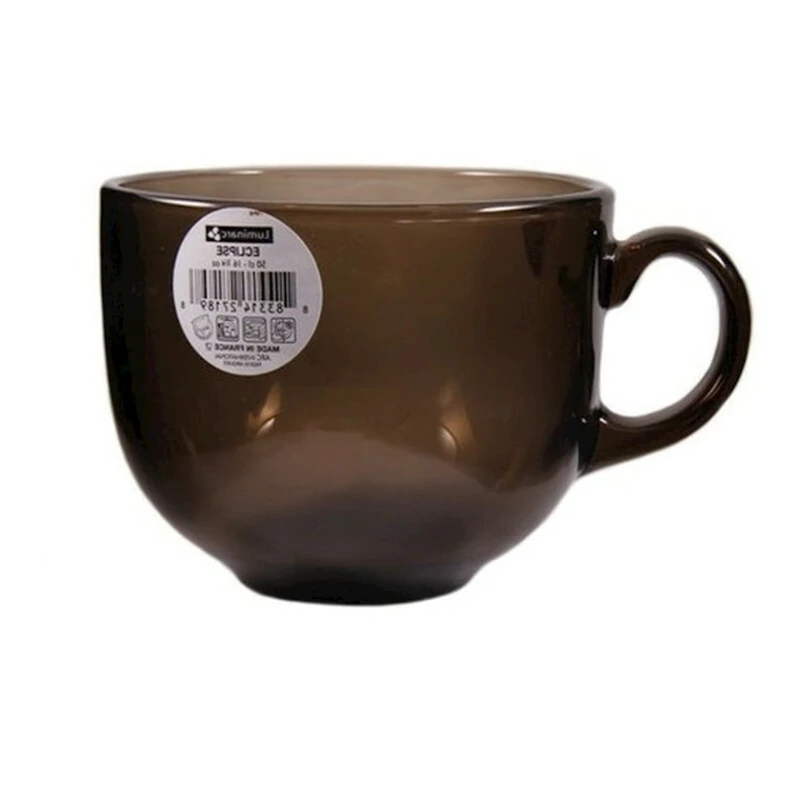 Кружка Luminarc ОСЗ Jumbo Eclipse, 500 мл, закаленное стекло, коричневая Кружка Luminarc ОСЗ Jumbo Eclipse, 500 мл, закаленное стекло, коричневая