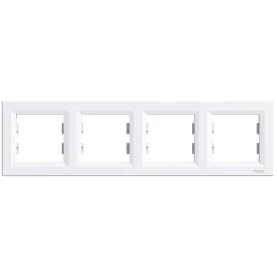 Рамка Schneider Asfora Horizontal 4-gang frame, White (EPH5800421)
