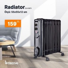 Yağ qızdırıcısı Floria ZLN-3673 Black
