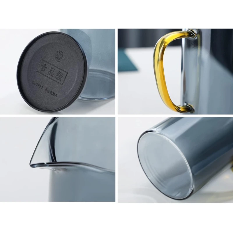 Кувшин, 1500 мл, боросиликатное стекло, синий/прозрачный Кувшин, 1500 мл, боросиликатное стекло, синий/прозрачный